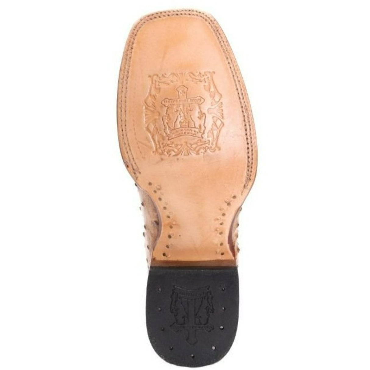 Tanner Mark Men's Dutton Print Ostrich Square Toe Boots Rustic Orix - Tanner Mark Boots