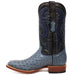 Tanner Mark Men's Genuine Full Quill Ostrich Square Toe Boots Blue Jean TMX200502 - Tanner Mark Boots