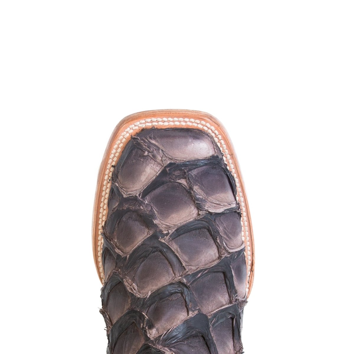 Tanner Mark Men's Genuine Monster Fish Square Toe Boots Chocolate TMX201319 - Tanner Mark Boots