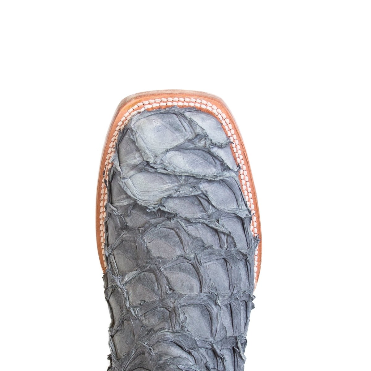 Tanner Mark Men's Genuine Monster Fish Square Toe Boots Grey TMX201333 - Tanner Mark Boots