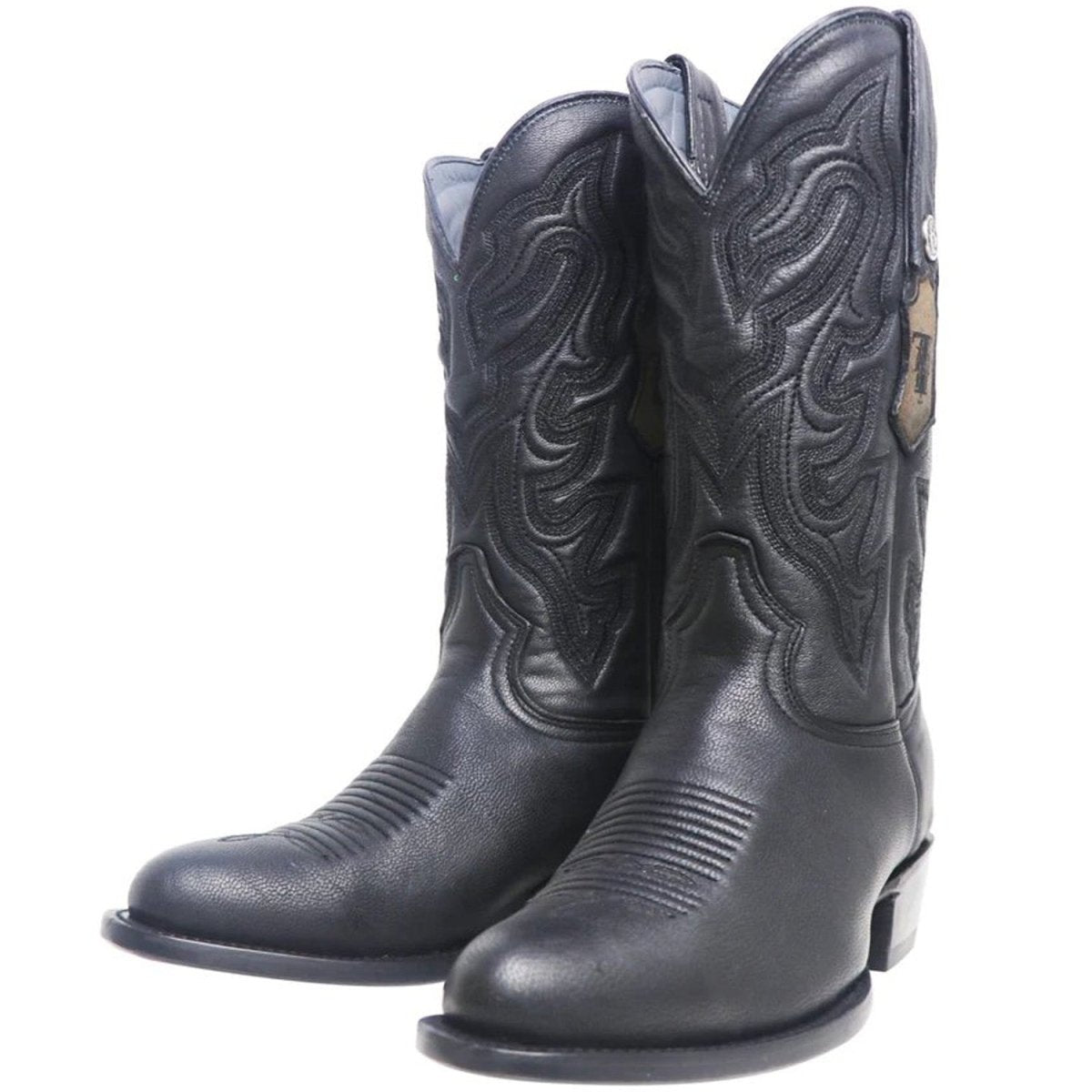 Tanner Mark Men's The Hudson J-Toe Leather Boots Kabul Black - Tanner Mark Boots