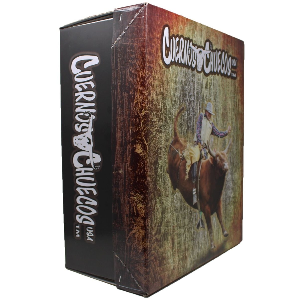 Texana Cuernos Chuecos 6X Estilo Dos Carnales Gris Granito con Plumas - Cuernos Chuecos