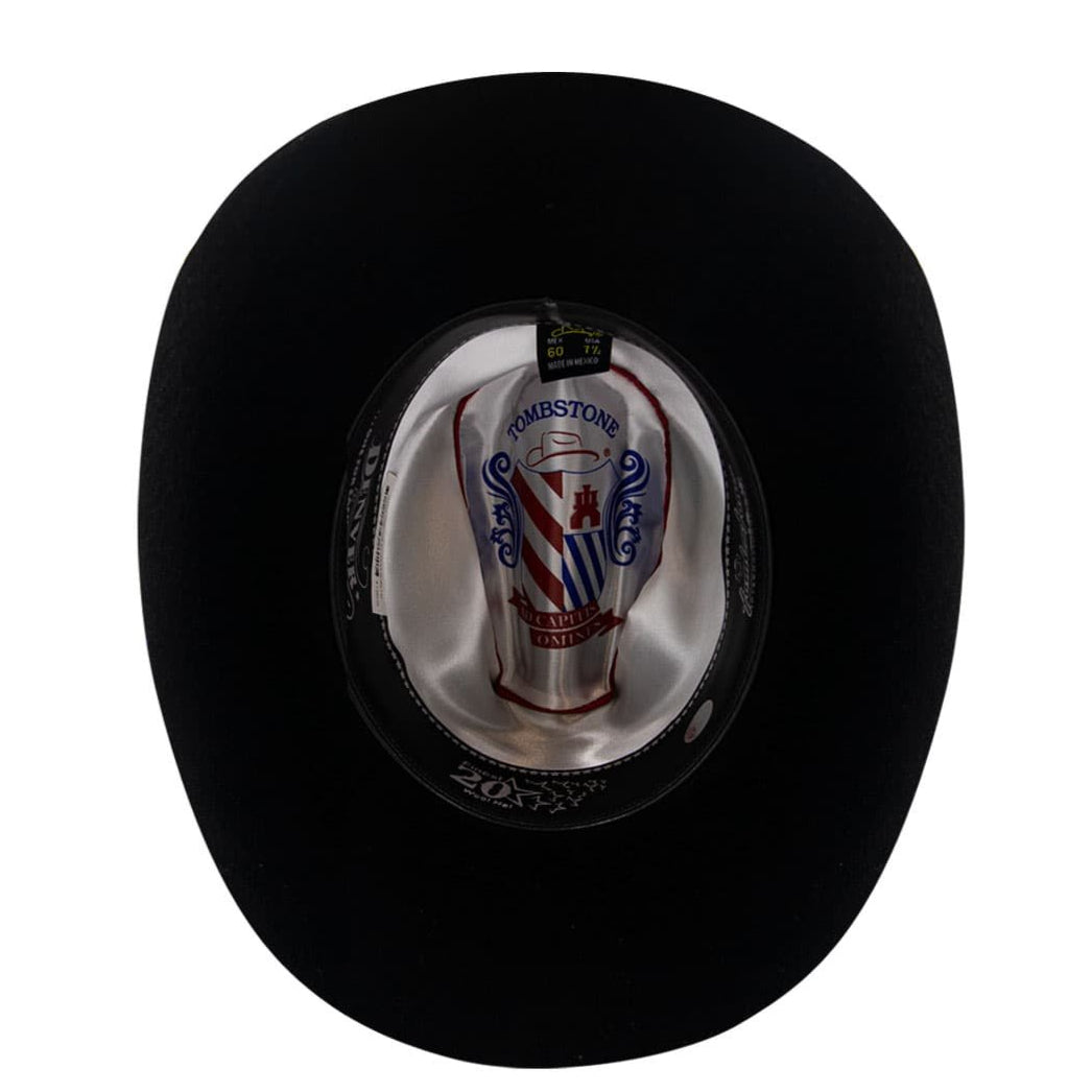 Texana Tombstone Horma Denver 20X Copa Baja Color Negro - Tombstone