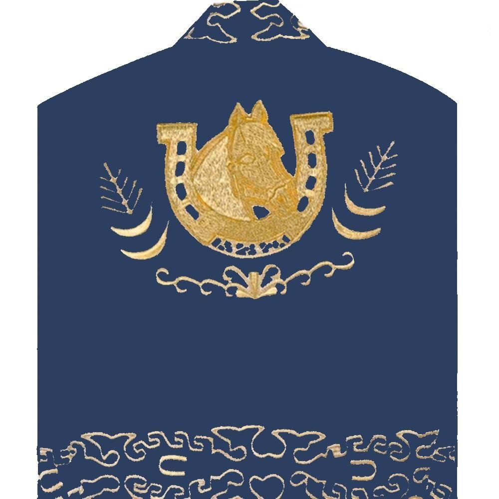 Traje Charro para Niño (TODO INCLUIDO) Azul Marino y Hueso Gamuzina imp-72331 - Impormexico