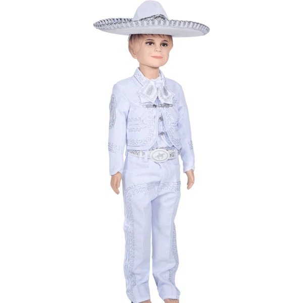 Traje Charro para Niño (TODO INCLUIDO) Blanco imp-7220 - Impormexico