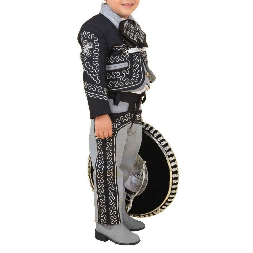 Traje Charro para Niño (TODO INCLUIDO) Gris con Negro imp-72320 - Impormexico