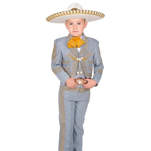 Traje Charro para Niño (TODO INCLUIDO) Gris imp-72109 - Impormexico
