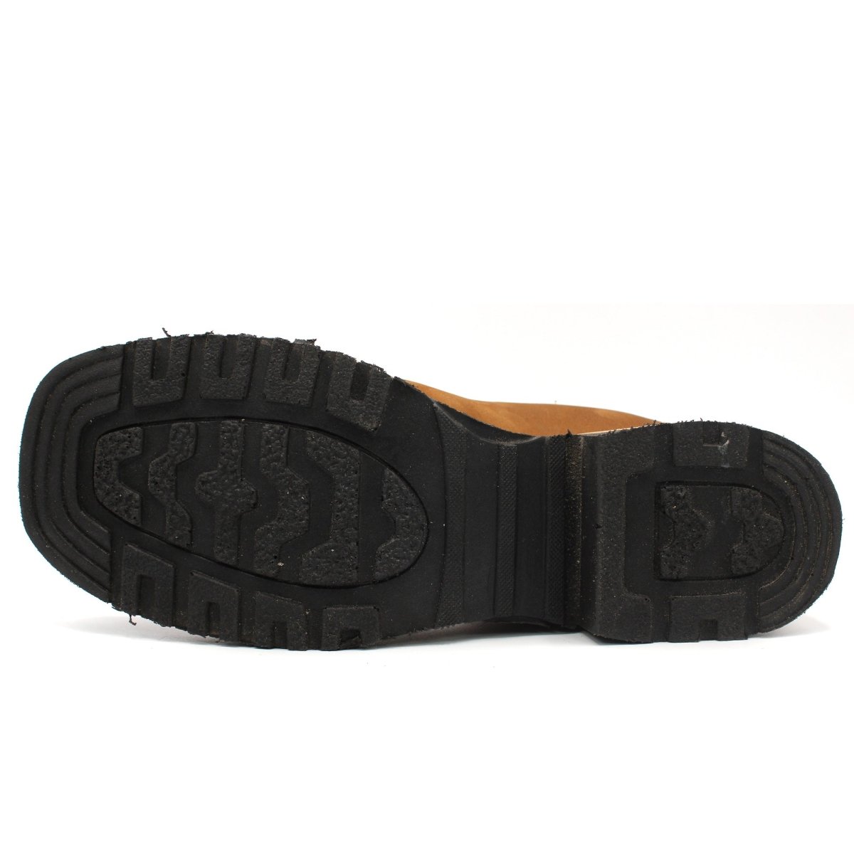 Wide Square Toe Ankle Boots with Rubber Sole Hooch Tan H42D2631 - Hooch Boots