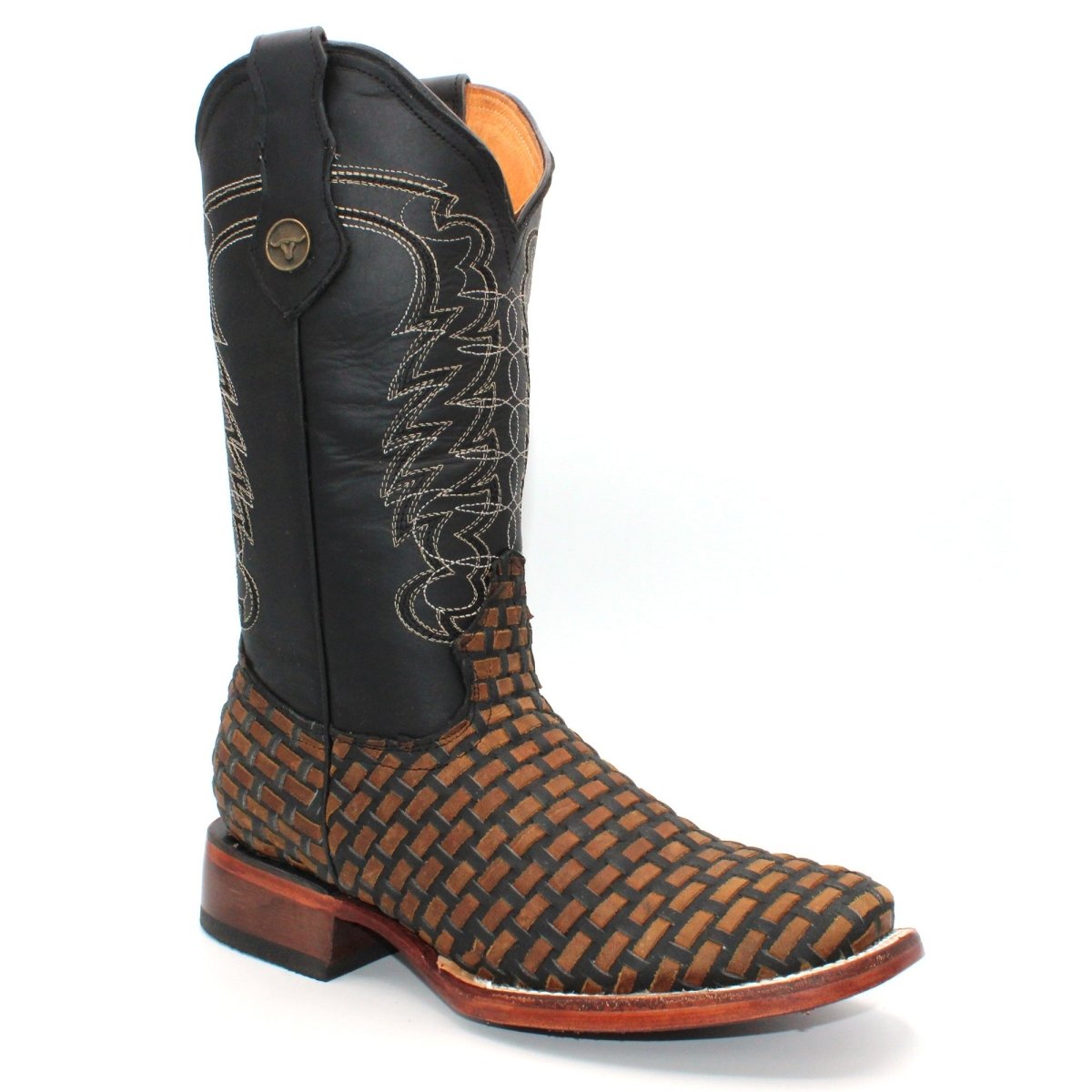 Women's Petatillo Leather Square Toe Boots Tan H223105 - Hooch Boots