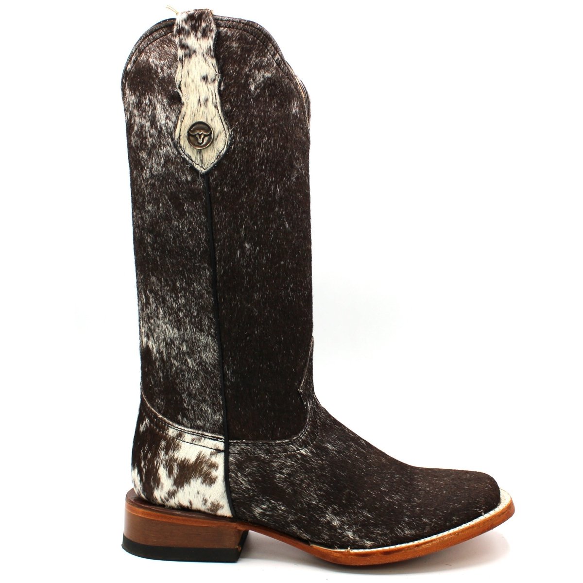 Women's Square Toe Cow Leather Boots H223304 - Hooch Boots