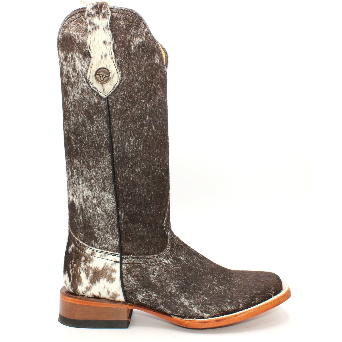 Women's Square Toe Cow Leather Boots H223304 - Hooch Boots