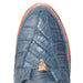 Zapato de Piel Caiman y Avestruz Color Azul Mezclilla Wild West Boots WW-2ZA050214 - Wild West Boots