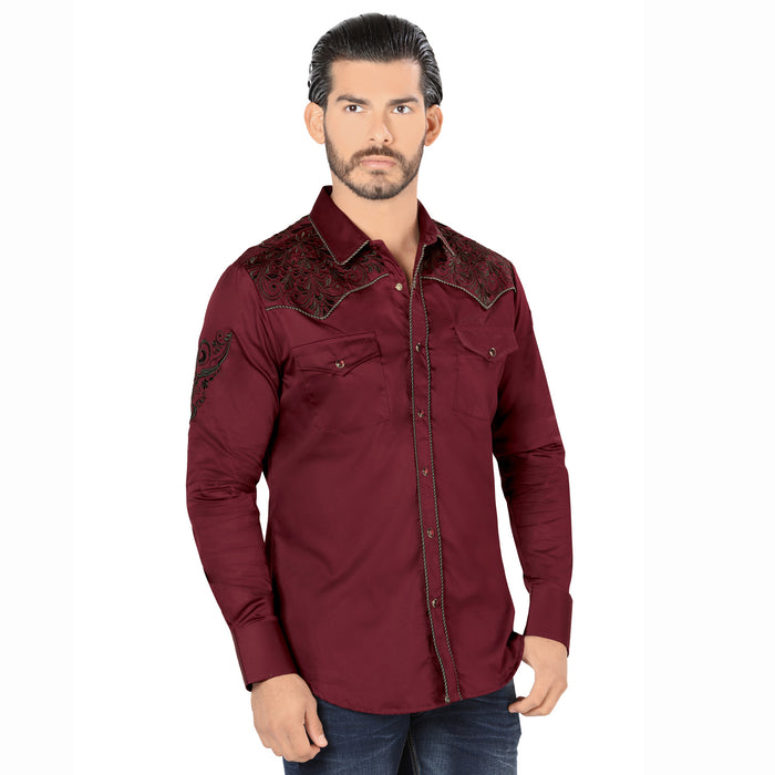 Camisa de Vaquera Bordada Lamasini LAM-2204