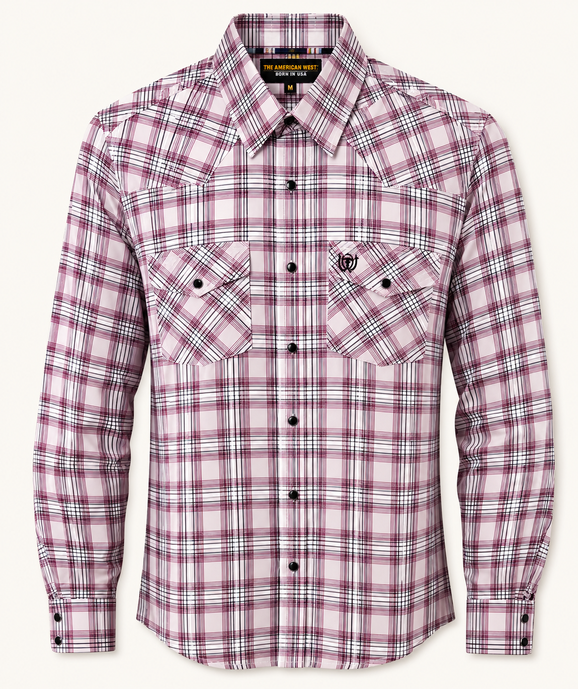 Camisa Vaquera de Manga Larga Cuadros – The American West