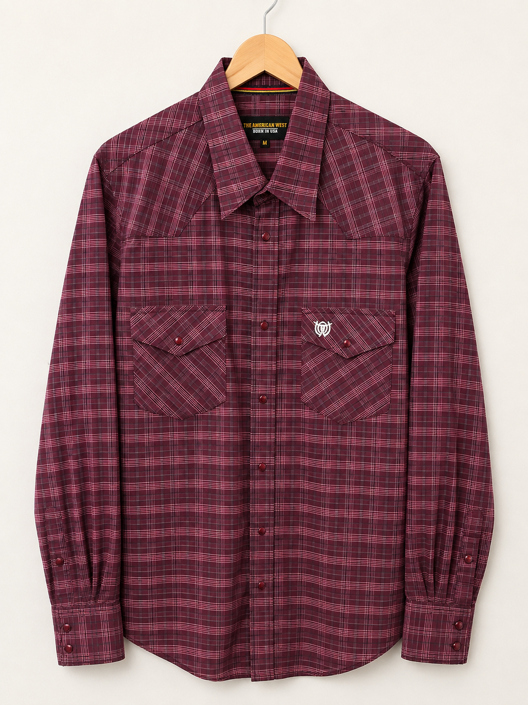 Camisa Vaquera de Manga Larga Cuadros – The American West