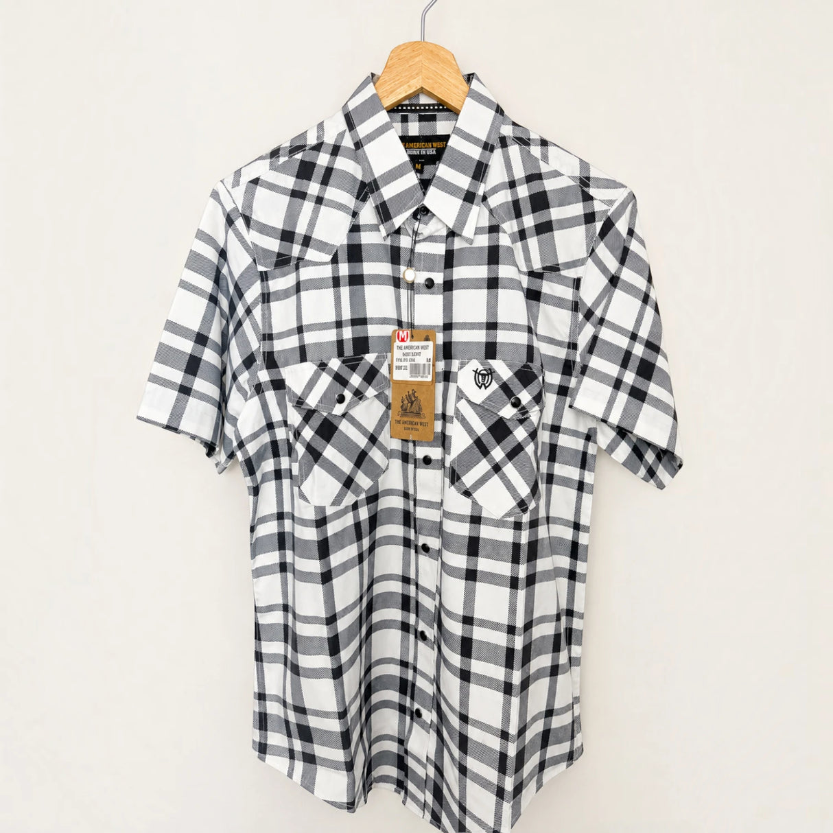 Camisa Vaquera de Manga Corta a Cuadros – The American West
