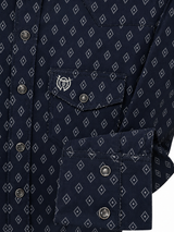 Camisa Western para Hombre de Manga Larga con Estampado-American West