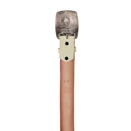 Genuine Ostrich Leather Western Belt Winter White Color - Los Altos Boots - Back View