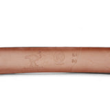 Genuine Ostrich Leather Western Belt Black Color - Los Altos Boots - Back View