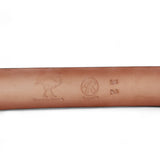 Genuine Ostrich Leather Western Belt Brown Color - Los Altos Boots - Back View