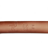 Genuine Ostrich Leather Western Belt Oryx Color - Los Altos Boots - Back View