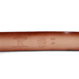 Genuine Ostrich Leather Western Belt Red Color - Los Altos Boots - Back View