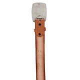 Genuine Ostrich Leather Western Belt Honey Color - Los Altos Boots - Back View