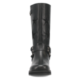 Botas Blacklist de Piel Original Punta Redonda Para Dama Color Negro - Dingo