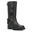 Botas Blacklist de Piel Original Punta Redonda Para Dama Color Negro - Dingo