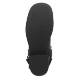 Botas Blacklist de Piel Original Punta Redonda Para Dama Color Negro - Dingo