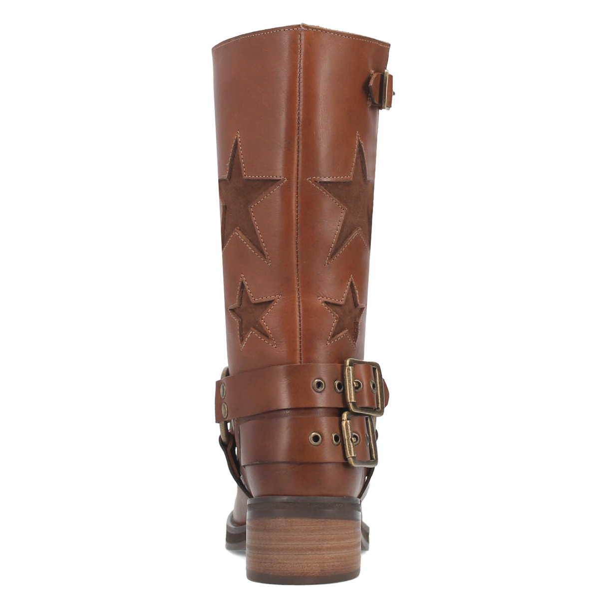 Women's Blacklist Leather Round Toe Boots Brown Color - Dingo