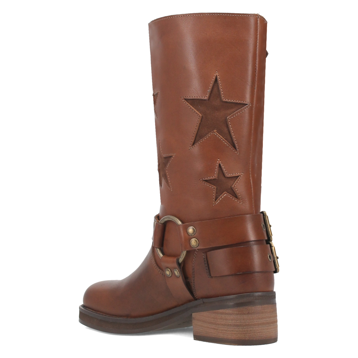 Women's Blacklist Leather Round Toe Boots Brown Color - Dingo