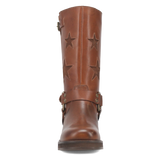 Women's Blacklist Leather Round Toe Boots Brown Color - Dingo