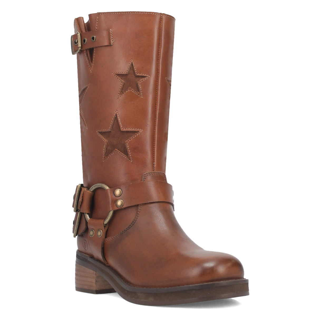 Women's Blacklist Leather Round Toe Boots Brown Color - Dingo