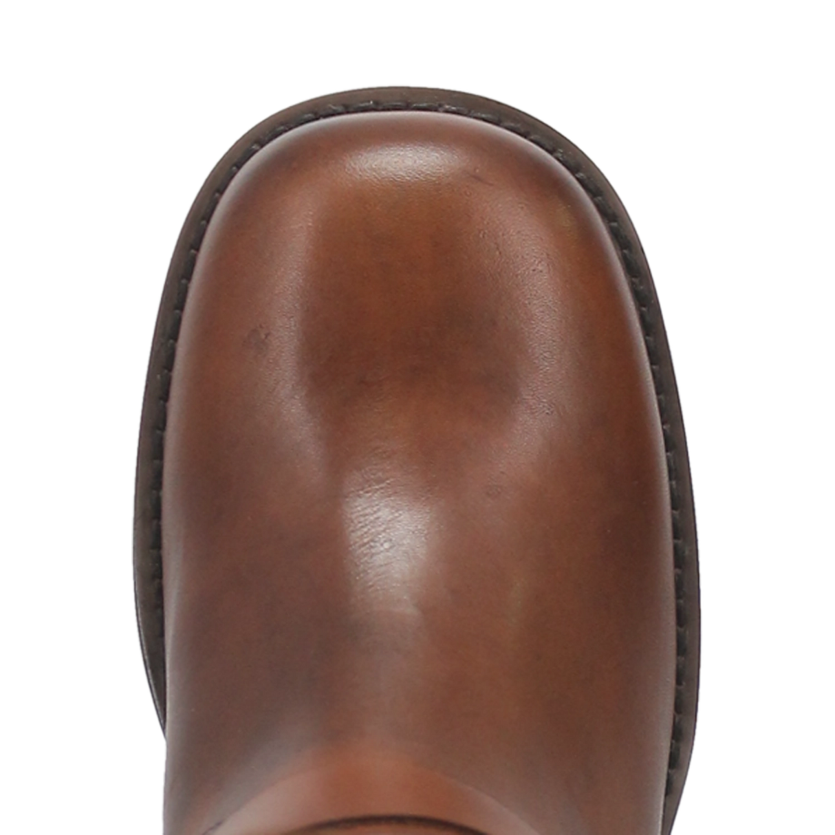 Women's Blacklist Leather Round Toe Boots Brown Color - Dingo