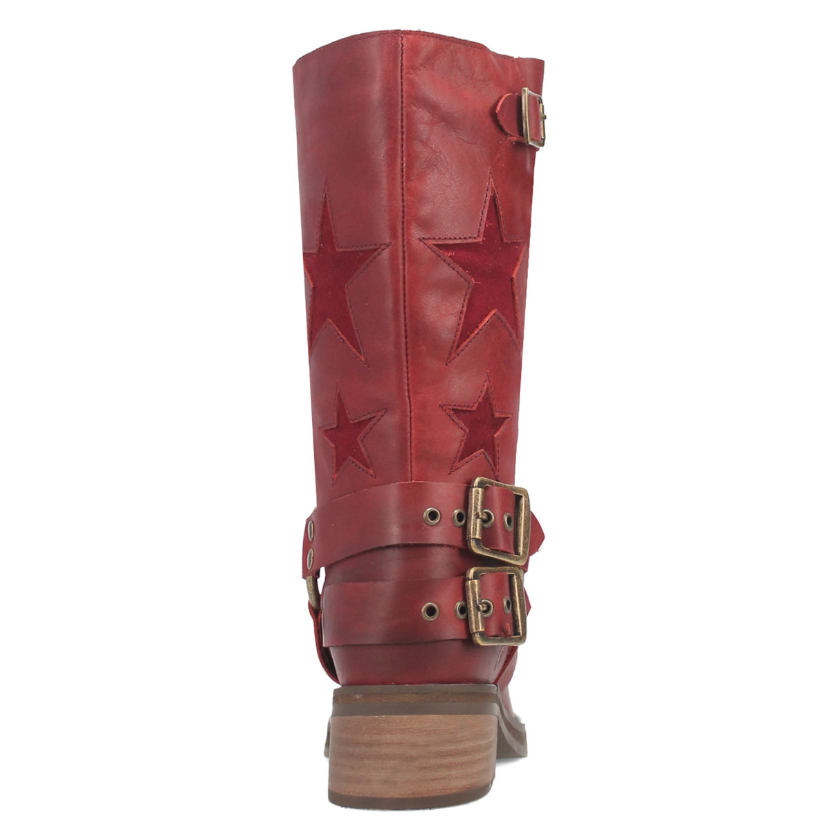 Women's Blacklist Leather Round Toe Boots Wine Color - Dingo