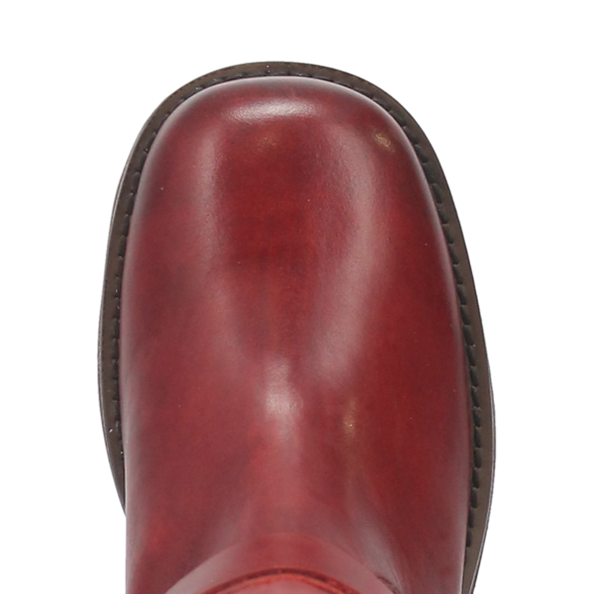 Women's Blacklist Leather Round Toe Boots Wine Color - Dingo