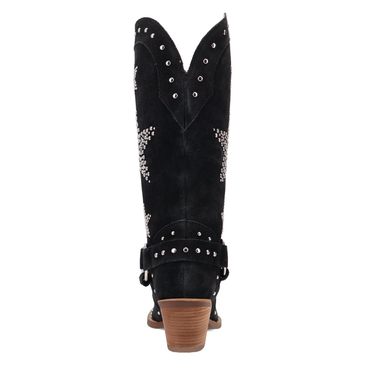 Women's Lucky Stars Suede Leather Boot Black Color - Dingo