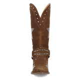 Women's Lucky Stars Suede Leather Boot Brown Color - Dingo