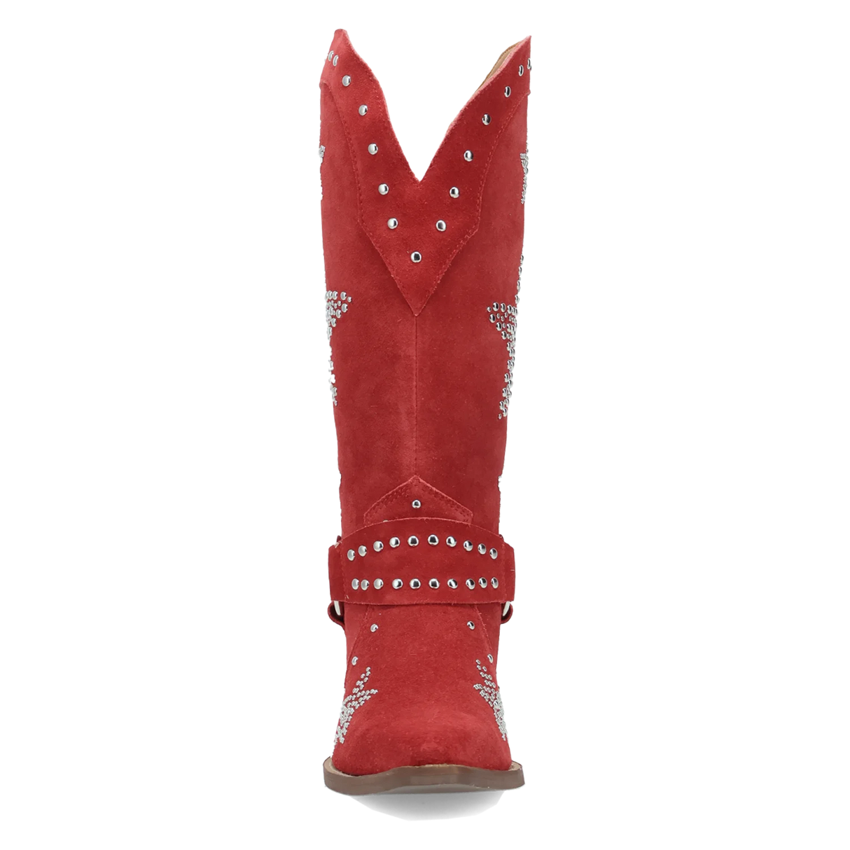 Women's Lucky Stars Suede Leather Boot Red Color - Dingo