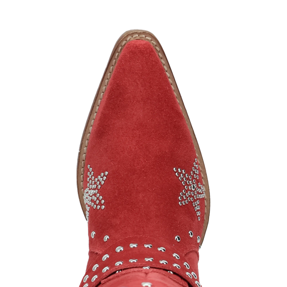 Women's Lucky Stars Suede Leather Boot Red Color - Dingo