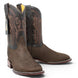 Botas de Piel Punta Cuadrada Piton Grabado Nobuck- Rodeo Imports