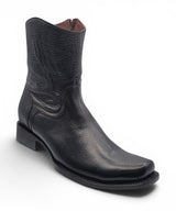 Bota Vaquera para Hombre Punta Dubai de Piel Privo Color Negro – Hooch Boots H52PD0595