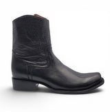 Bota Vaquera para Hombre Punta Dubai de Piel Privo Color Negro – Hooch Boots H52PD0595