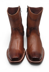 Men's Cowboy Boot Dubai Toe in Privo Leather Honey Color – Hooch Boots H52PD5195