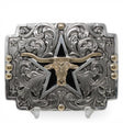 Hebilla Vaquera Rectangular con Estrella y Toro - Crumrine - M&F Western Products 