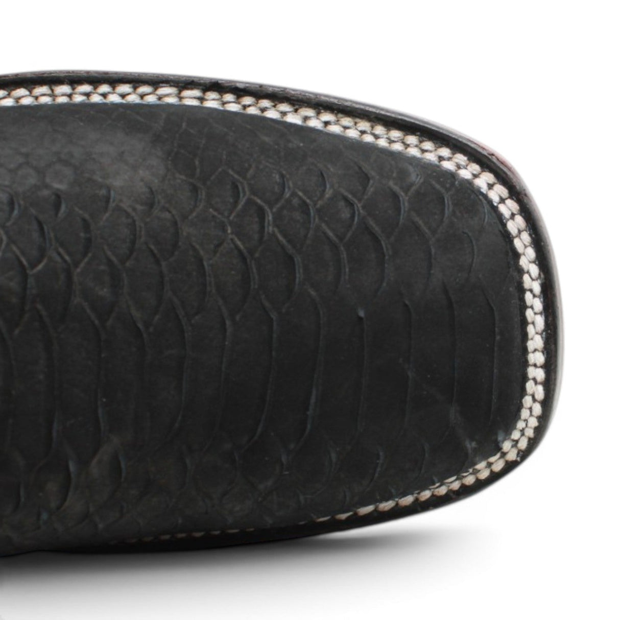Botas de Piel Punta Cuadrada Piton Grabado Nobuck- Rodeo Imports