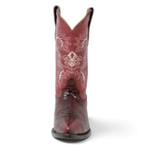 Botas vaqueras para hombre La Careta LC-099 de piel de cuero vacuno con grabado imitación Lizard color negro, horma Puntal J-Toe y suela de vaqueta. front