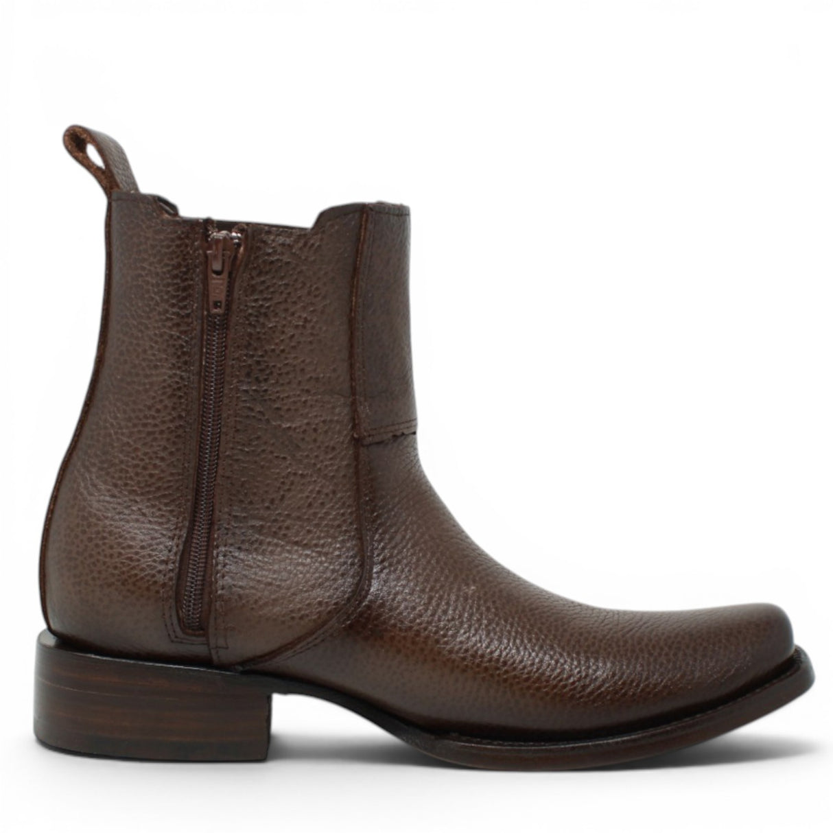 Leather Boot Square Dubai Toe For Men Honey Color-LC266