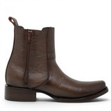Leather Boot Square Dubai Toe For Men Honey Color-LC266